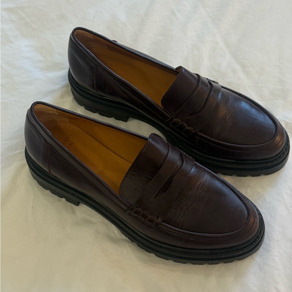 Sezane Classic Loafers - Burgundy - Picture 4 of 4